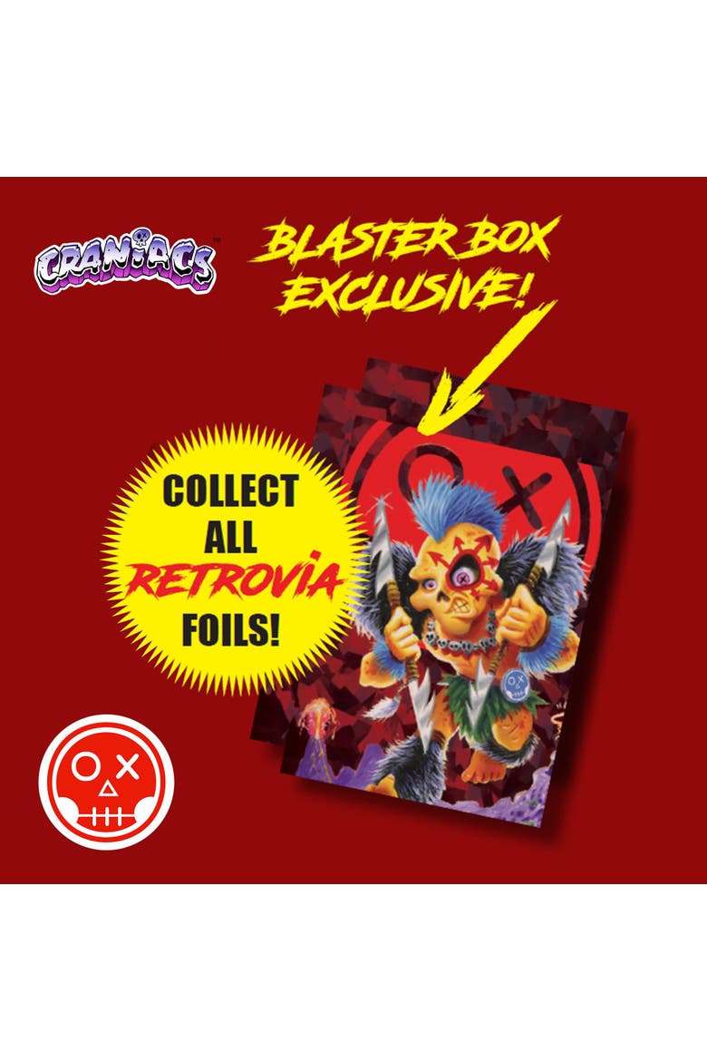 Craniacs Trading Cards Series One Blaster Box | 7 Packs Per Box, Alternate, color, Blue