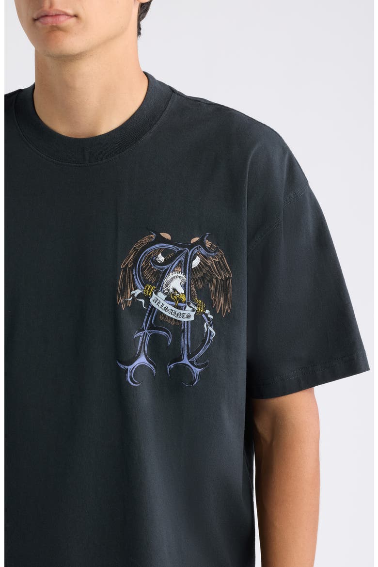 Raptour Graphic T-shirt, Alternate, color, WASHED BLACK