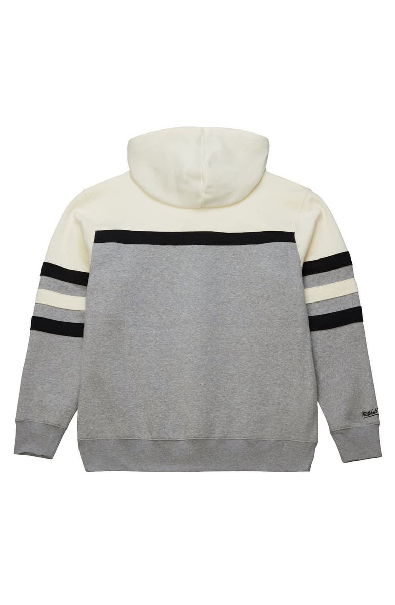 Mitchell & Ness Men's Mitchell & Ness Cream/Gray Dallas Cowboys Head Coach Vintage Logo Pullover Hoodie, Alternate, color, 