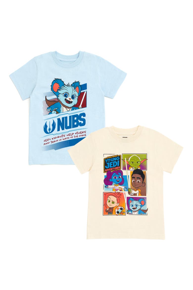 Young Jedi Adventures 2-Pack T-Shirts, Main, color, Multicolor
