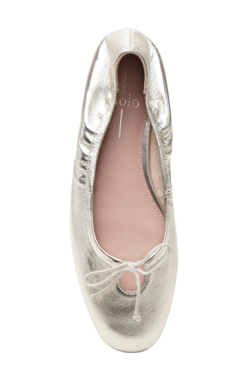 Linea Paolo Mila Ballerina Flat In Gold