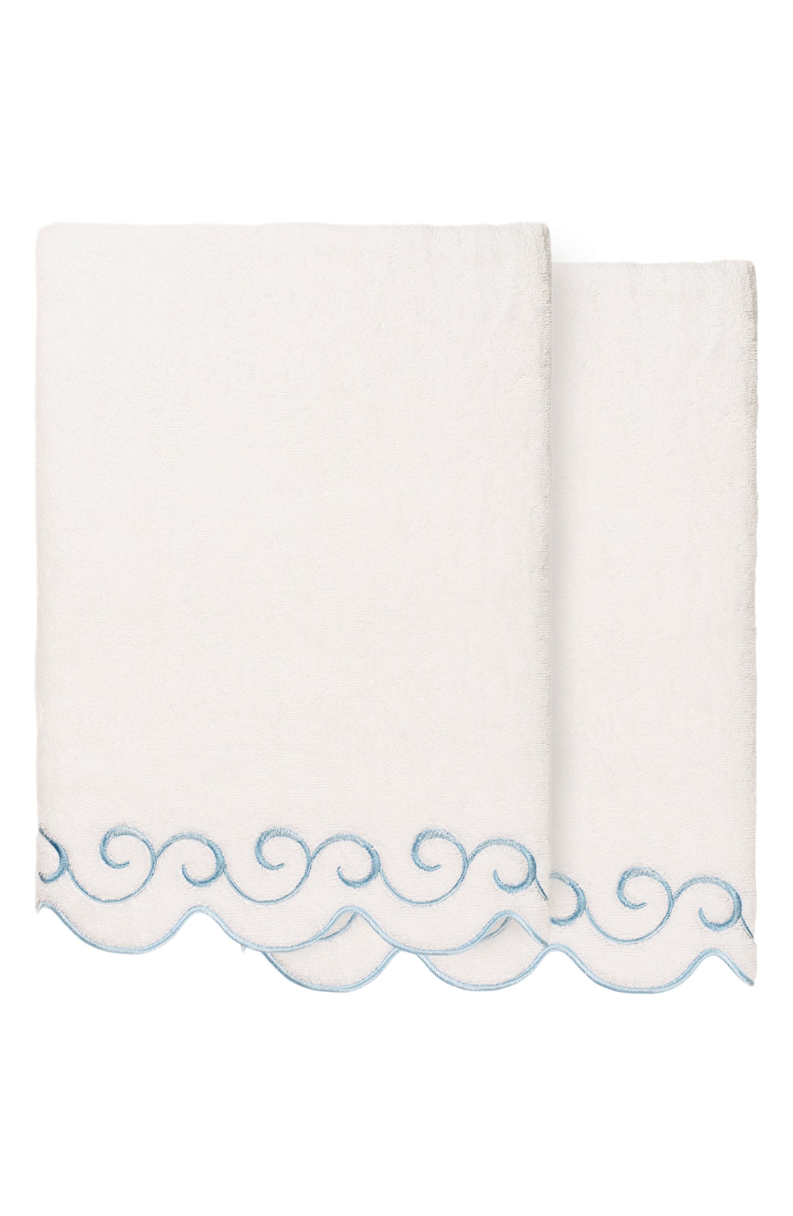 Simplicity Scallop Set of 2 Bath Towels