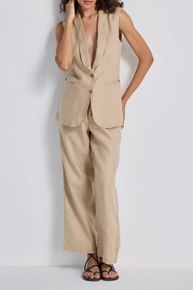 Wide Leg Pants, Alternate, color, Neutral Beige