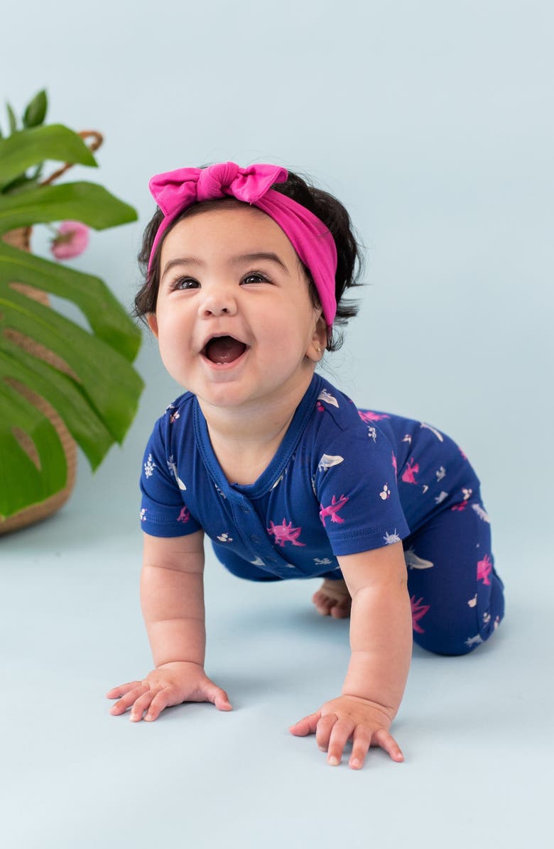 Kyte BABY Axolotl Short Sleeve Romper, Alternate, color,