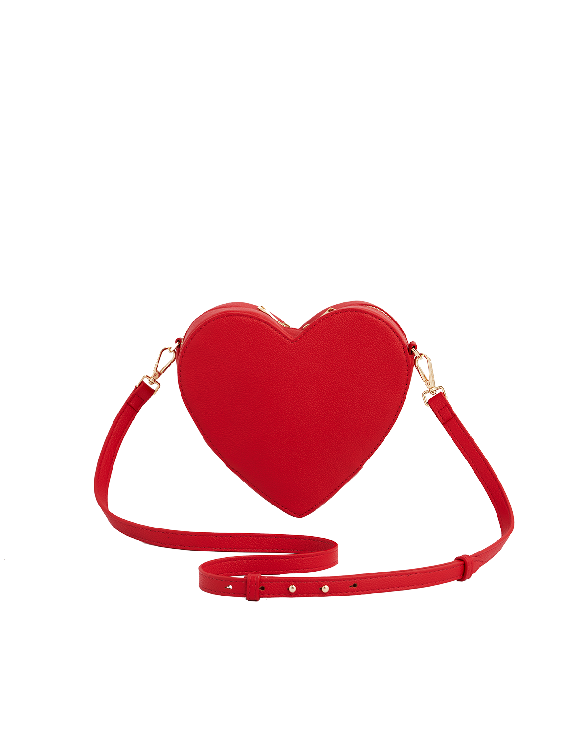 Fable England Penelope Heart Crossbody Purse, Main, color, Red