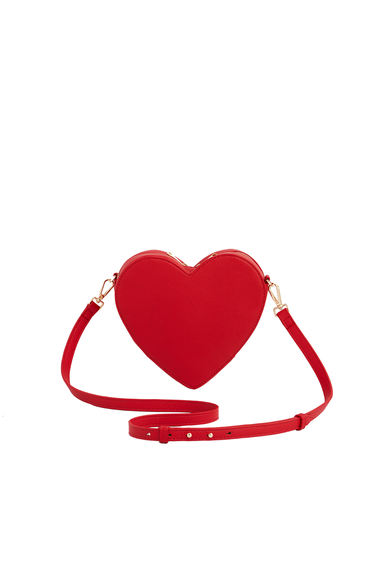 Fable England Penelope Heart Crossbody Purse, Main, color, Red