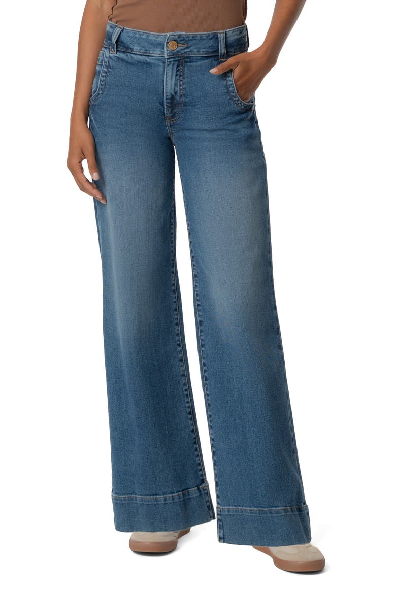 Maya High Waist Wide Leg Jeans, Main, color, JOURNEY