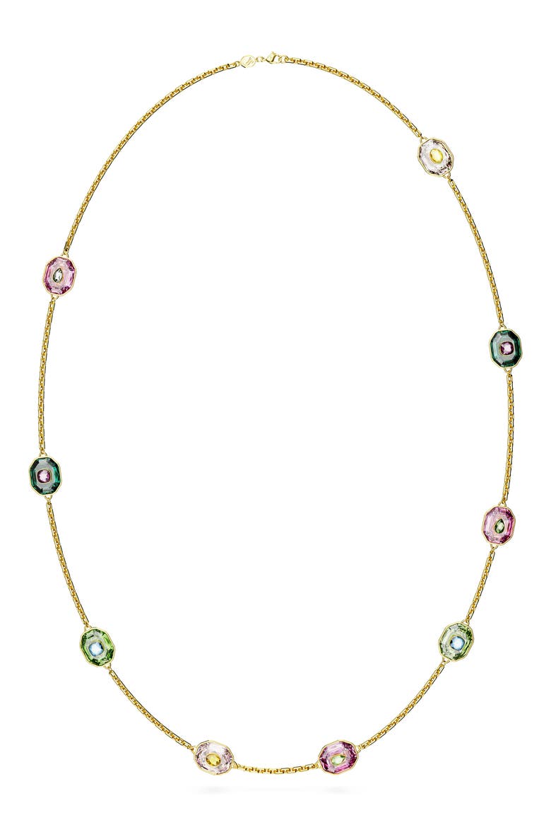 Chroma Crystal Station Necklace, Main, color, MULTI-COLORED