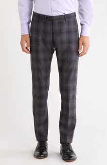 Noah Plaid Wool Blend Trousers