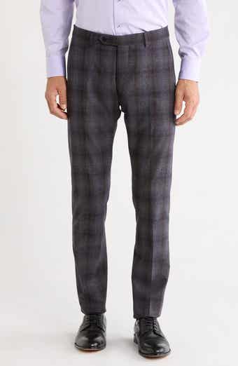 Noah Plaid Wool Blend Trousers