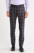 Zanella Noah Plaid Wool Blend Trousers