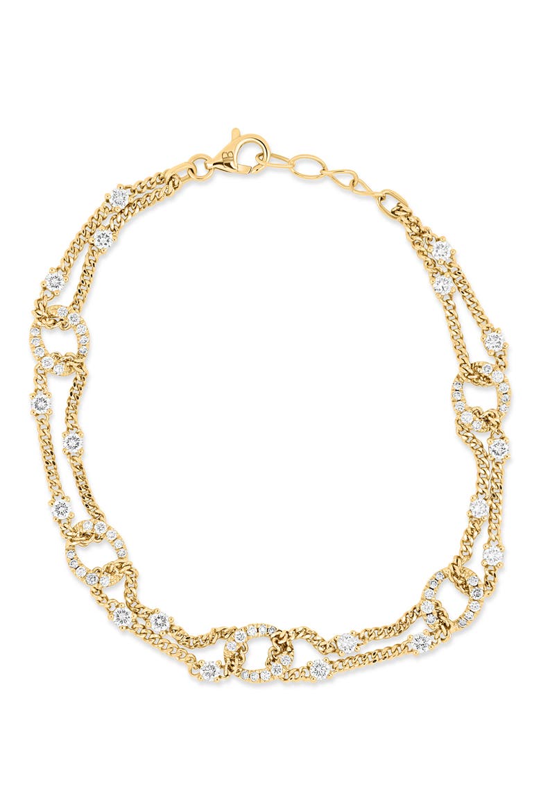 18K Gold Varda Diamond Line Bracelet (Online Trunk Show), Alternate, color, 18K YELLOW GOLD/ DIAMOND
