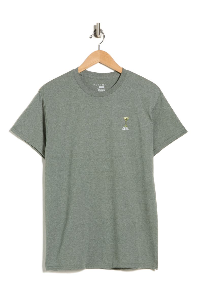 Dirty Martini Club Graphic T-Shirt, Alternate, color, HEATHER MILITARY GREEN