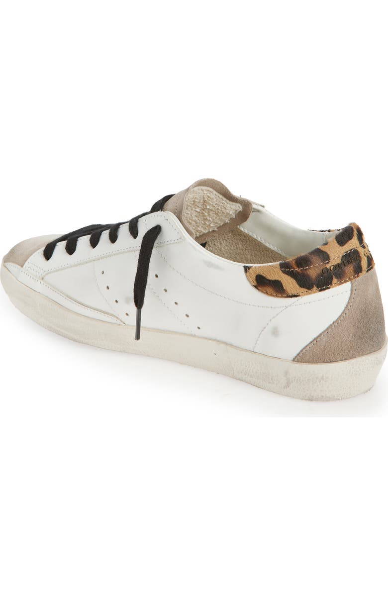 Golden Goose Super Star Sneaker, Alternate, color, White/ Black/ Beige/ Leopard
