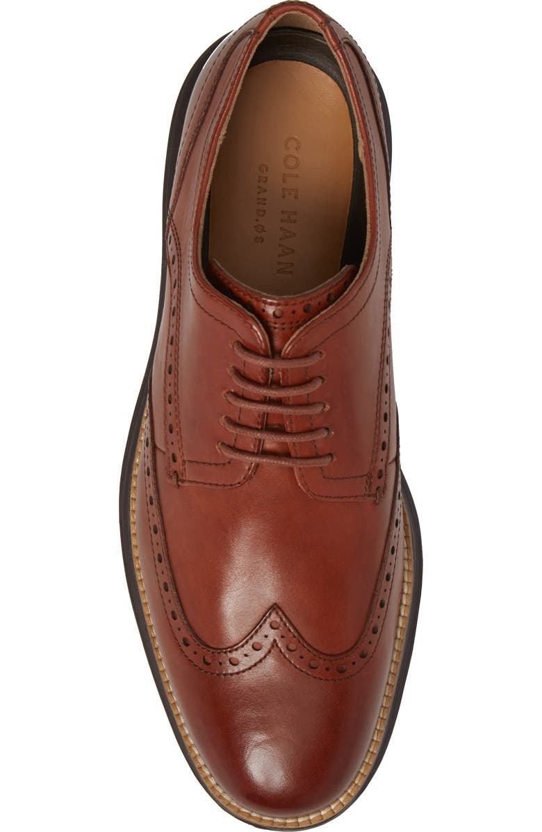 Cole Haan OriginalGrand Wingtip Derby, Alternate, color, Woodbury/ Java Leather