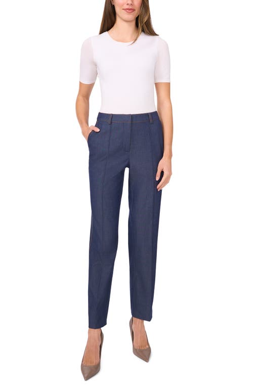 Halogen ® Topstitch Detail Pintuck Pleat Pants In Blue