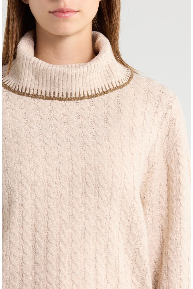 Rylynn Turtleneck Sweater, Alternate, color, OATMEAL HEATHER