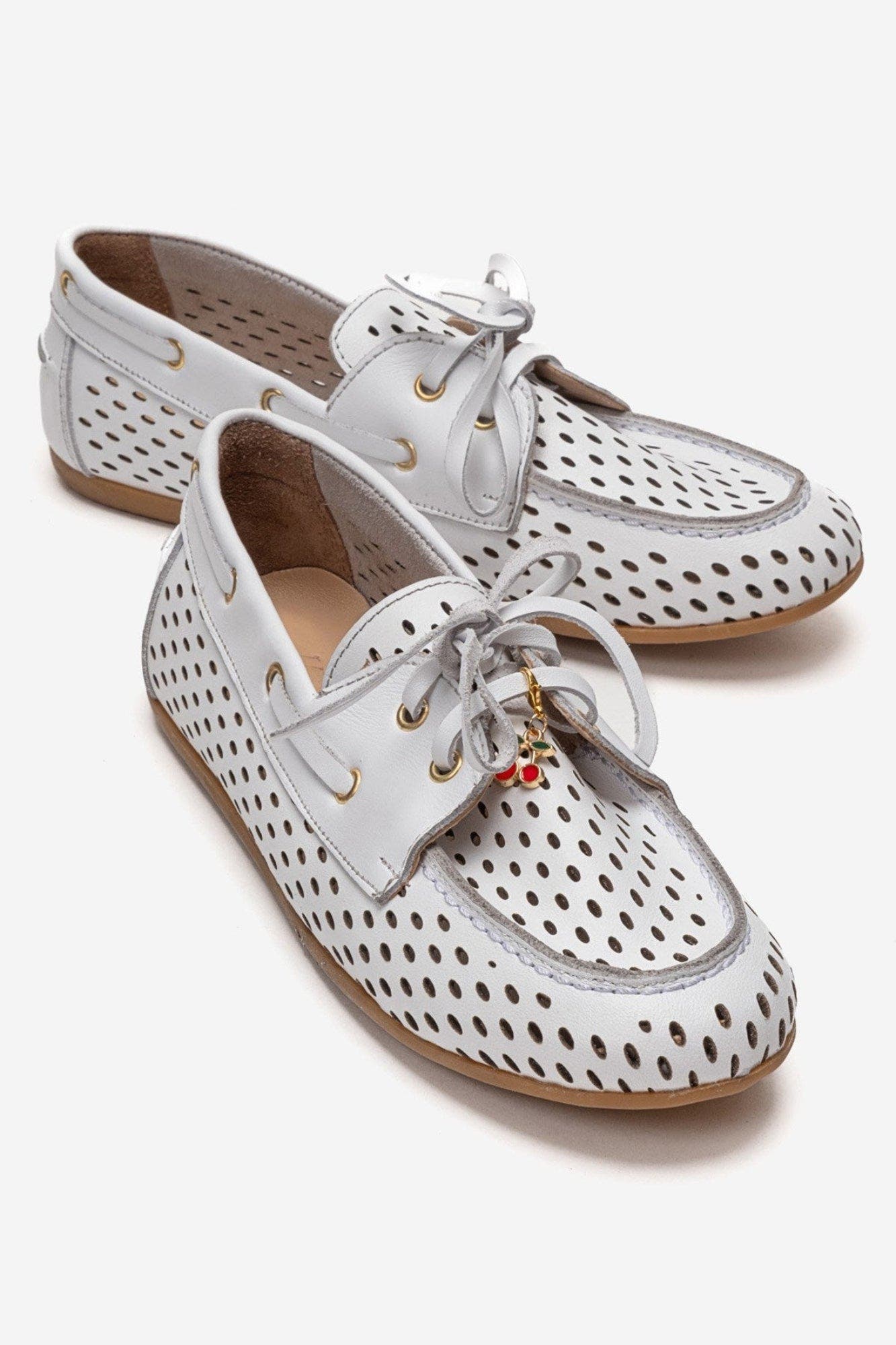 Stevo Leather Lace Up Loafer, Main, color, White