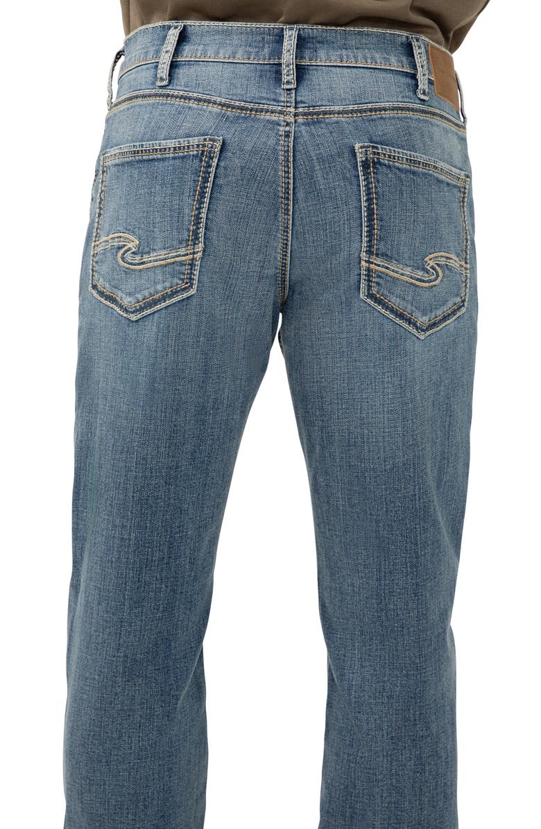 Silver Jeans Co. Zac Relaxed Fit Straight Leg Jeans, Alternate, color, New Wave