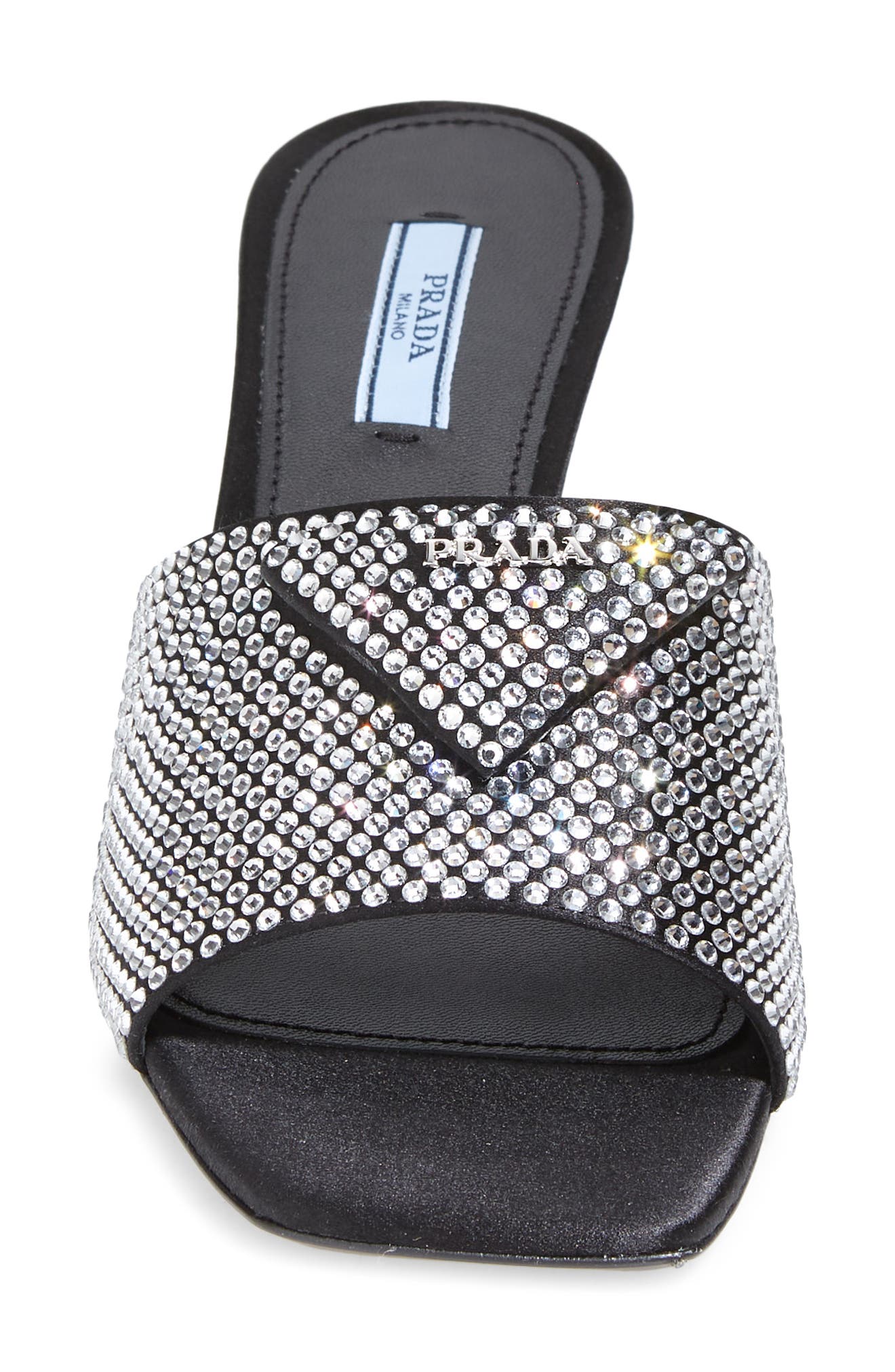 Prada Crystal Sandal, Alternate, color, 