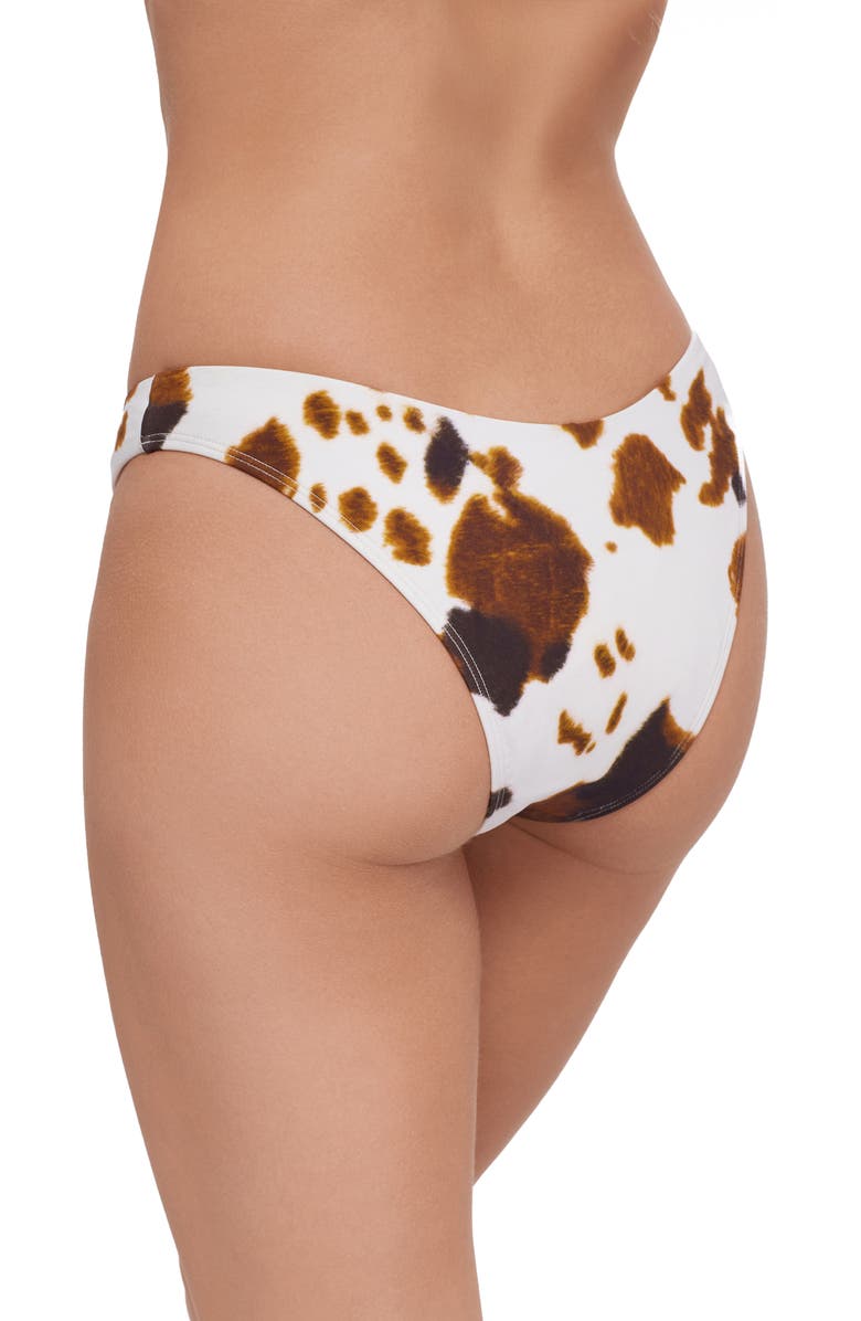 Steve Madden Scoop Front Hipster Bikini Bottoms, Alternate, color, White Multi