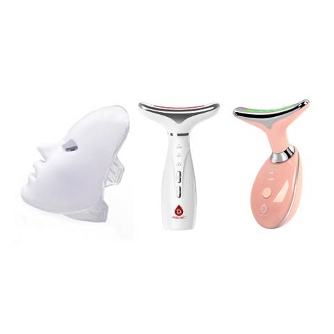 The Ultimate Glow Set Pursonic 7-in-1 Therapy Device & LED Face Mask