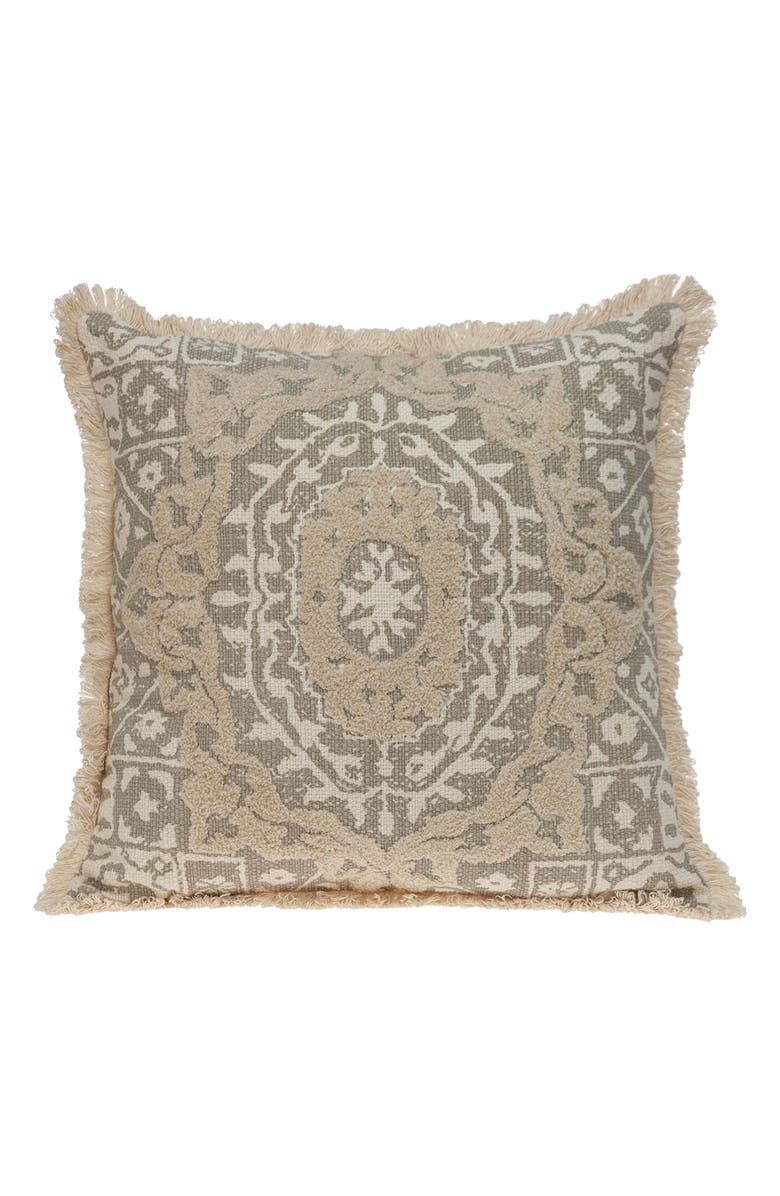 PARKLAND COLLECTION Abu Cotton Throw Pillow, Main, color, Beige