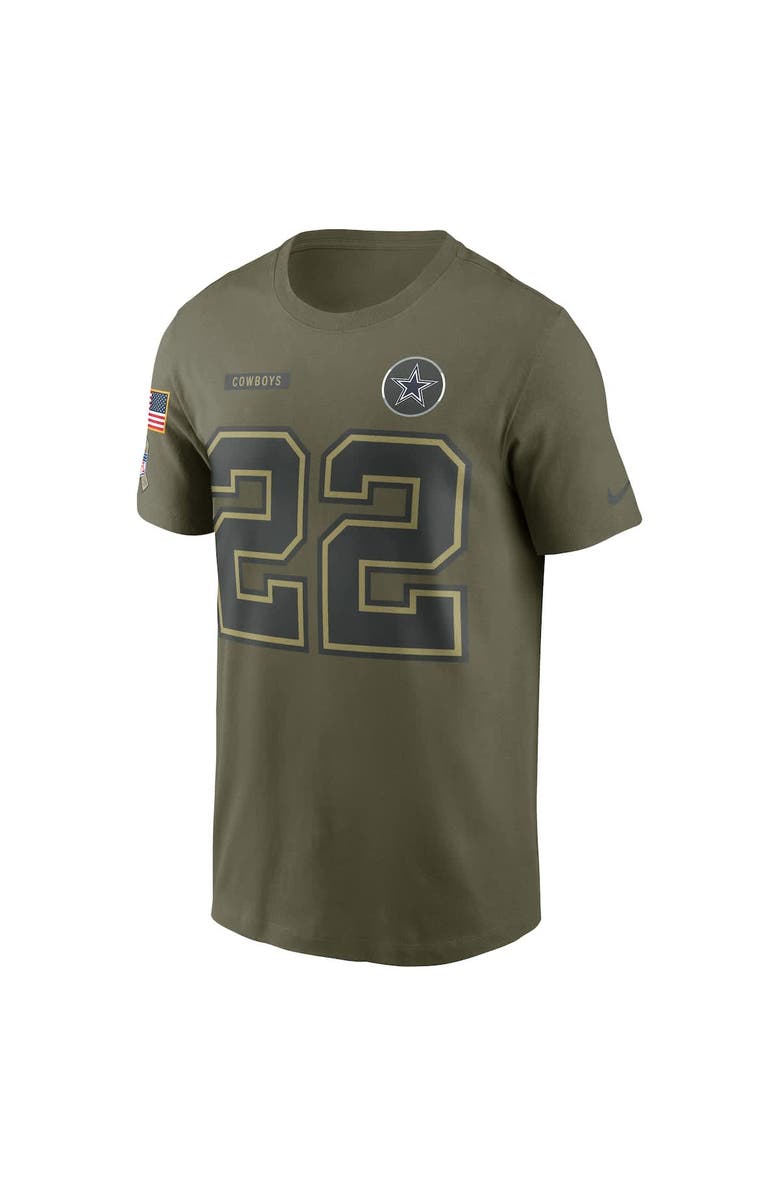 Nike Men's Nike Emmitt Smith Olive Dallas Cowboys 2025 Salute to Service Name & Number T-Shirt, Alternate, color, Olive