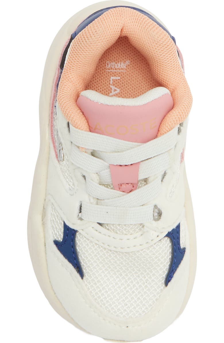 Lacoste Kids' Storm 96 2K Sneaker, Alternate, color, Off White/ Pink