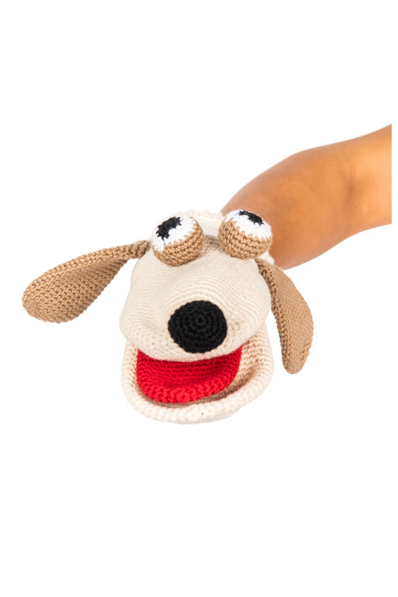 Dog Hand Puppet, Main, color, BEIGE