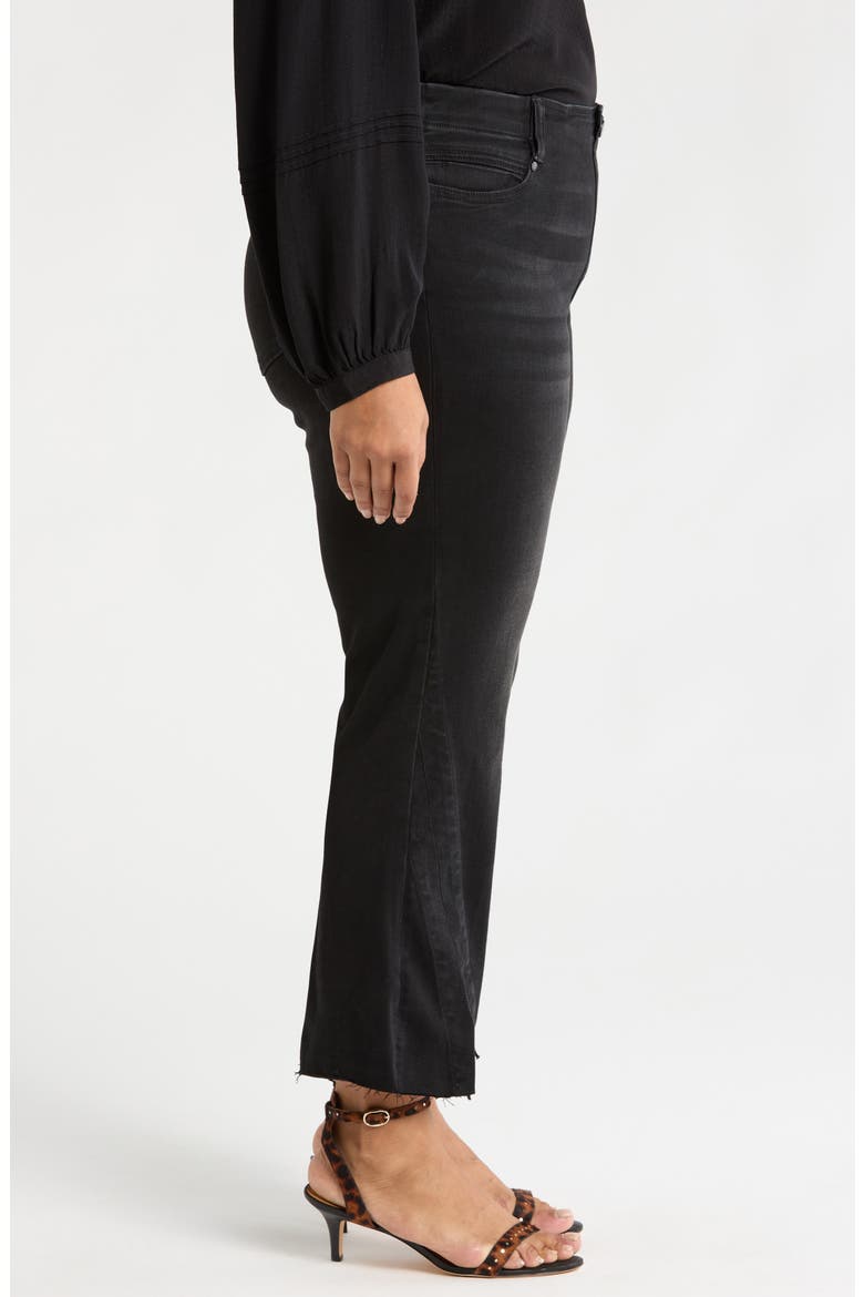 Gia Glider Pull-On Twisted Raw Hem Crop Flare Jeans, Alternate, color, LOST CREEK