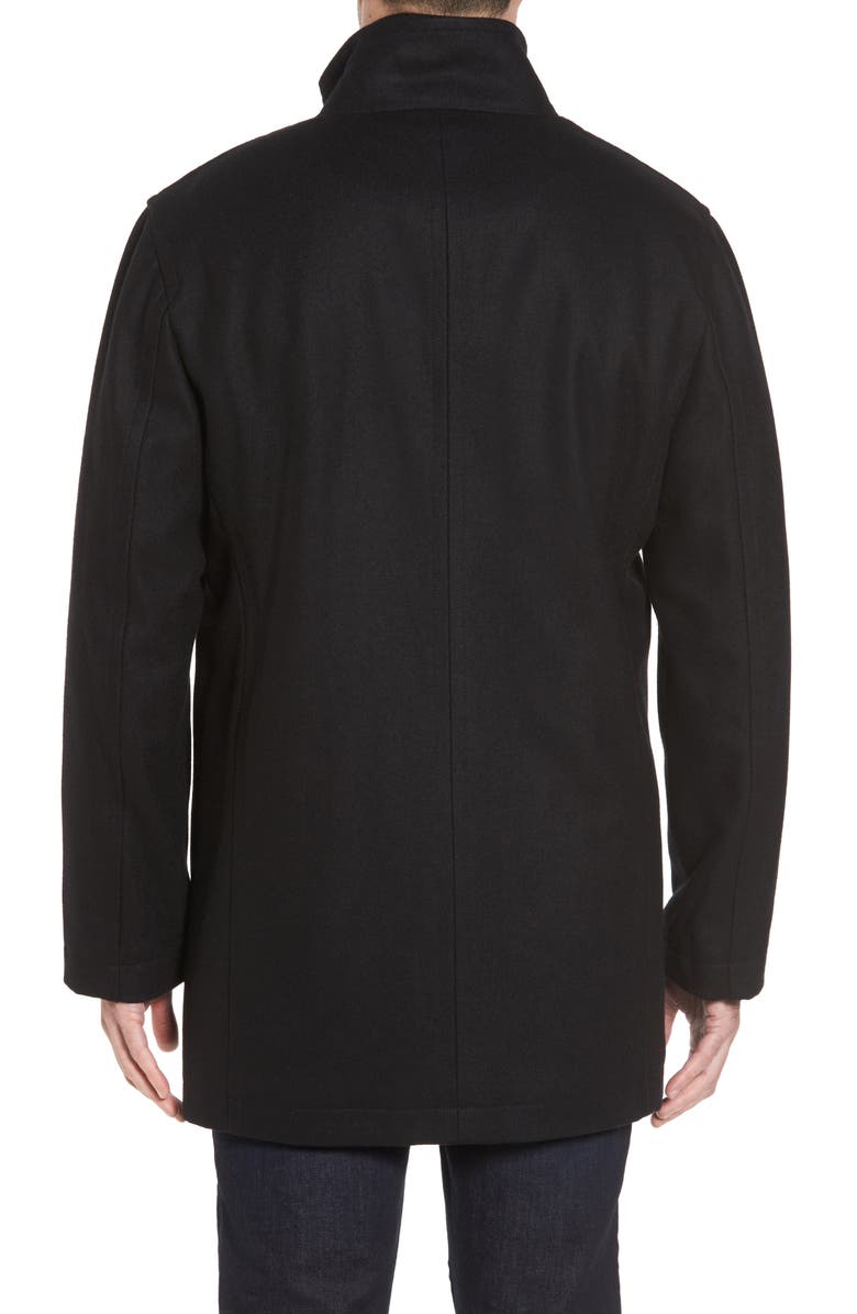 Cole Haan Melton Wool Blend Coat, Alternate, color,