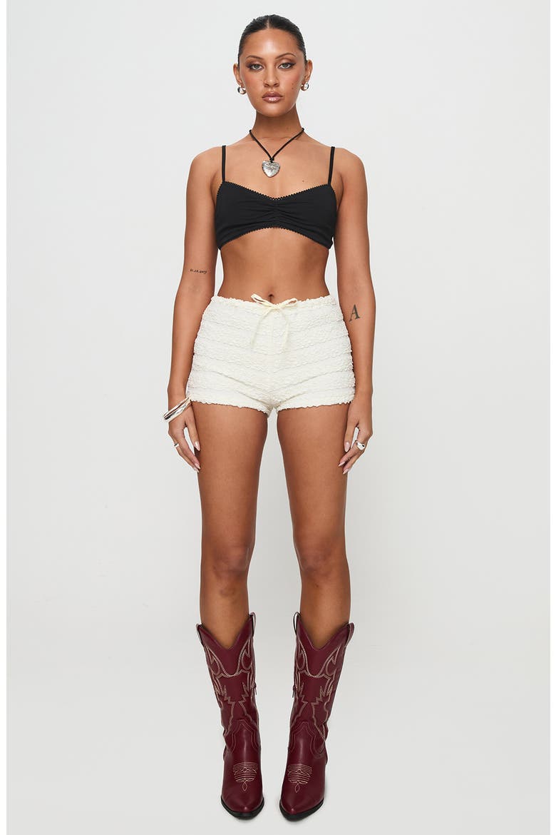Kiki Cotton Blend Bralette, Alternate, color, BLACK
