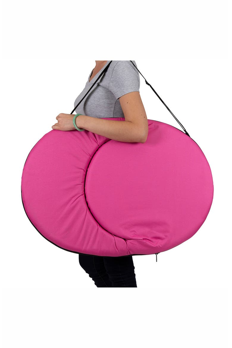 Multi Fold Padded Seat, Alternate, color, FUSHIA