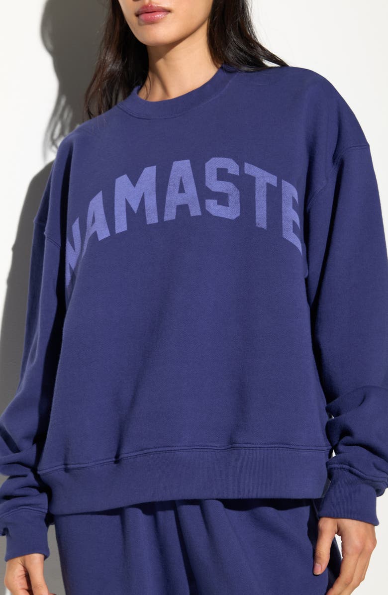 Spiritual Gangster Namaste La Brea Graphic Sweatshirt, Alternate, color, Eclipse