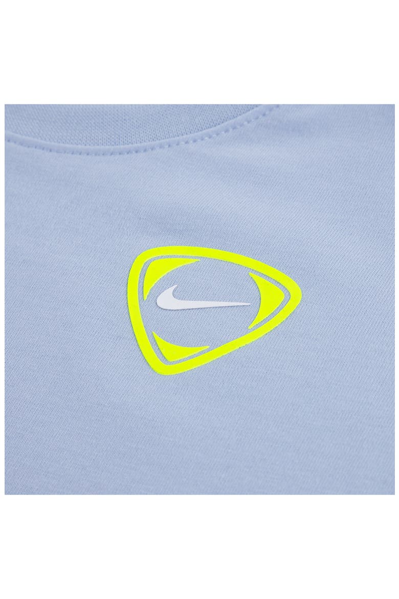 Kids' Soccer Ball Graphic Cotton Blend T-Shirt, Alternate, color, HYDROGEN BLUE