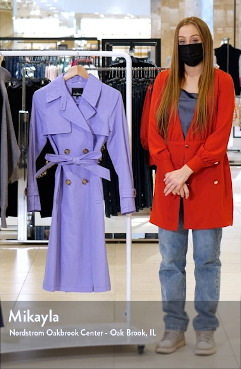 Double Breasted Nylon Trench Coat, sales video thumbnail