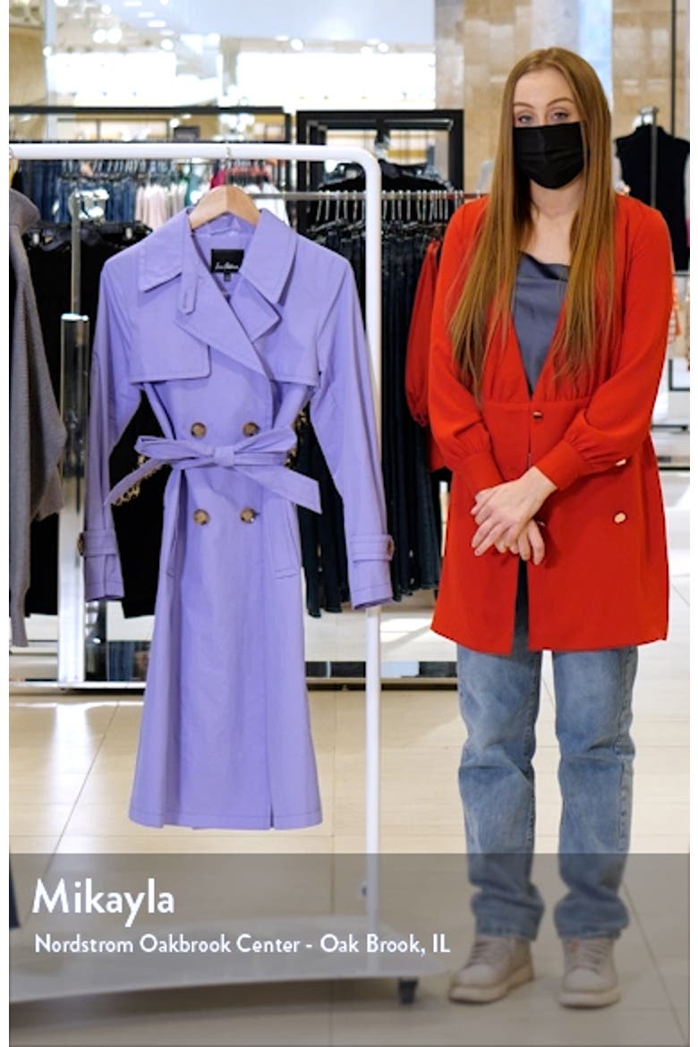 Double Breasted Nylon Trench Coat video