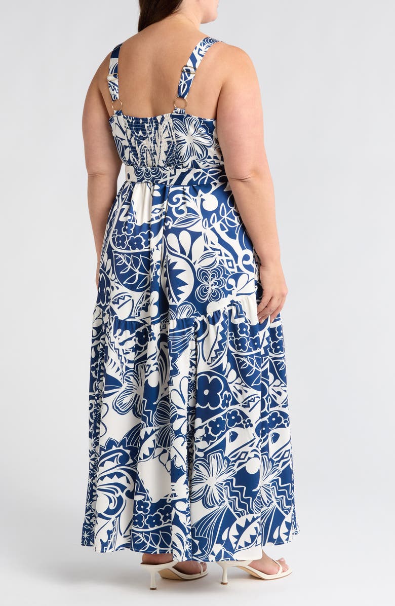 CIEBON Nenette Floral Print Sleeveless Maxi Dress, Alternate, color, Navy Multi