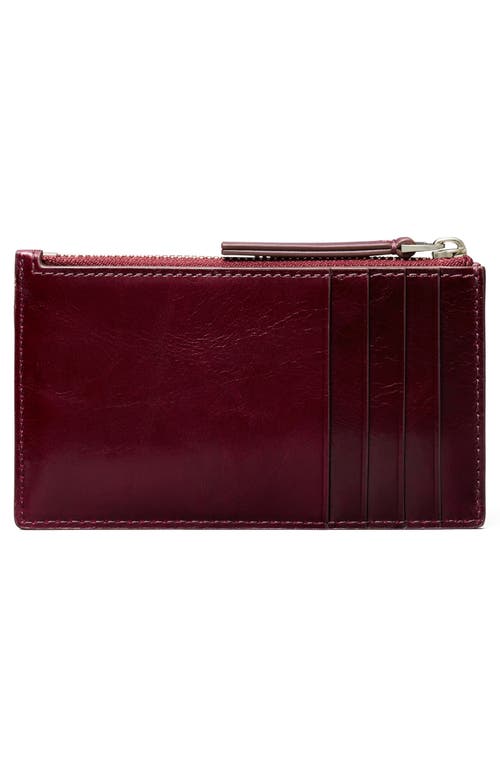Tory Burch Small Kira Quilted Leather Card Case In Red