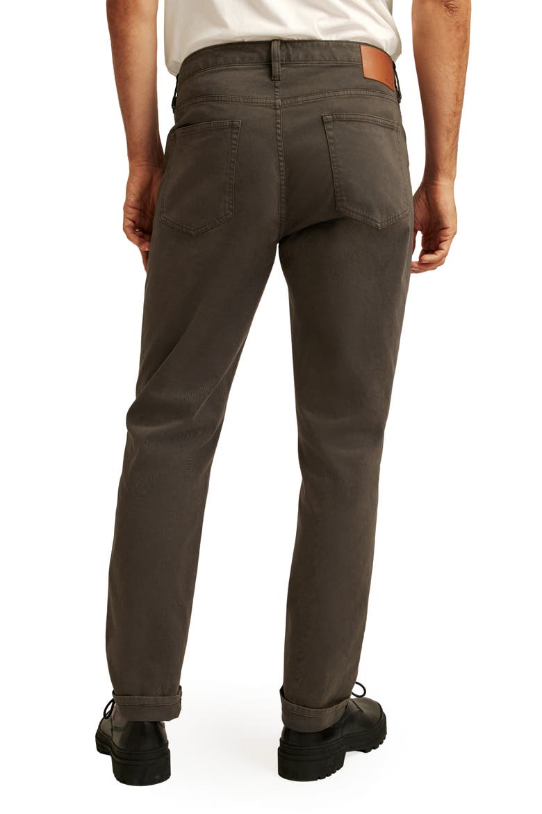 Brushed Five-Pocket Pants, Alternate, color, DARK STEEL