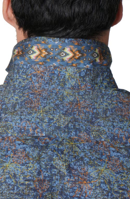 ROBERT GRAHAM ROBERT GRAHAM ABSTRACT PRINT COTTON BUTTON-UP SHIRT