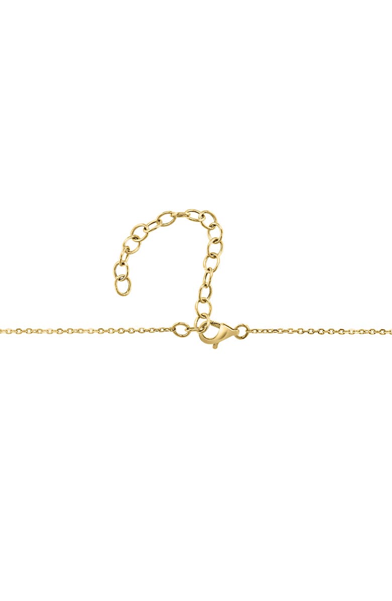 EFFY 14K Yellow Gold Pavé Pink Sapphire & Ruby Heart Pendant Necklace, Alternate, color, 