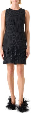 Akris Waves Jacquard Sheath Dress