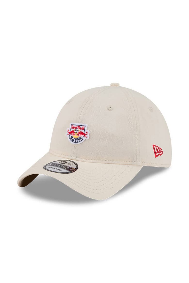Men's New Era Beige New York Red Bulls Micro Team Logo 9TWENTY Adjustable Hat, Main, color, Beige