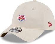 New Era Men's New Era Beige New York Red Bulls Micro Team Logo 9TWENTY Adjustable Hat