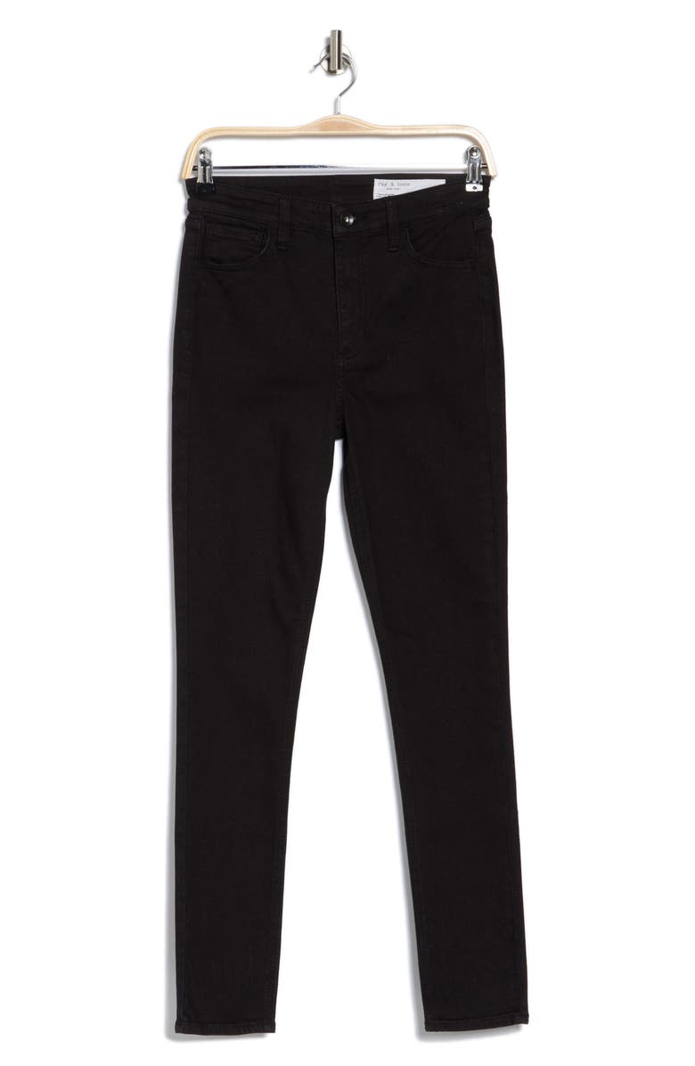 rag & bone Tina High Waist Skinny Jeans, Alternate, color, Black