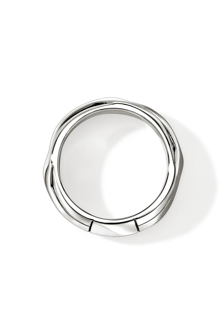Icon 50 Sterling Silver Band, 7mm, Alternate, color, SILVER