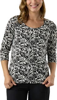 UV Skinz 3/4 Sleeve Scoop Neck R&R Tee