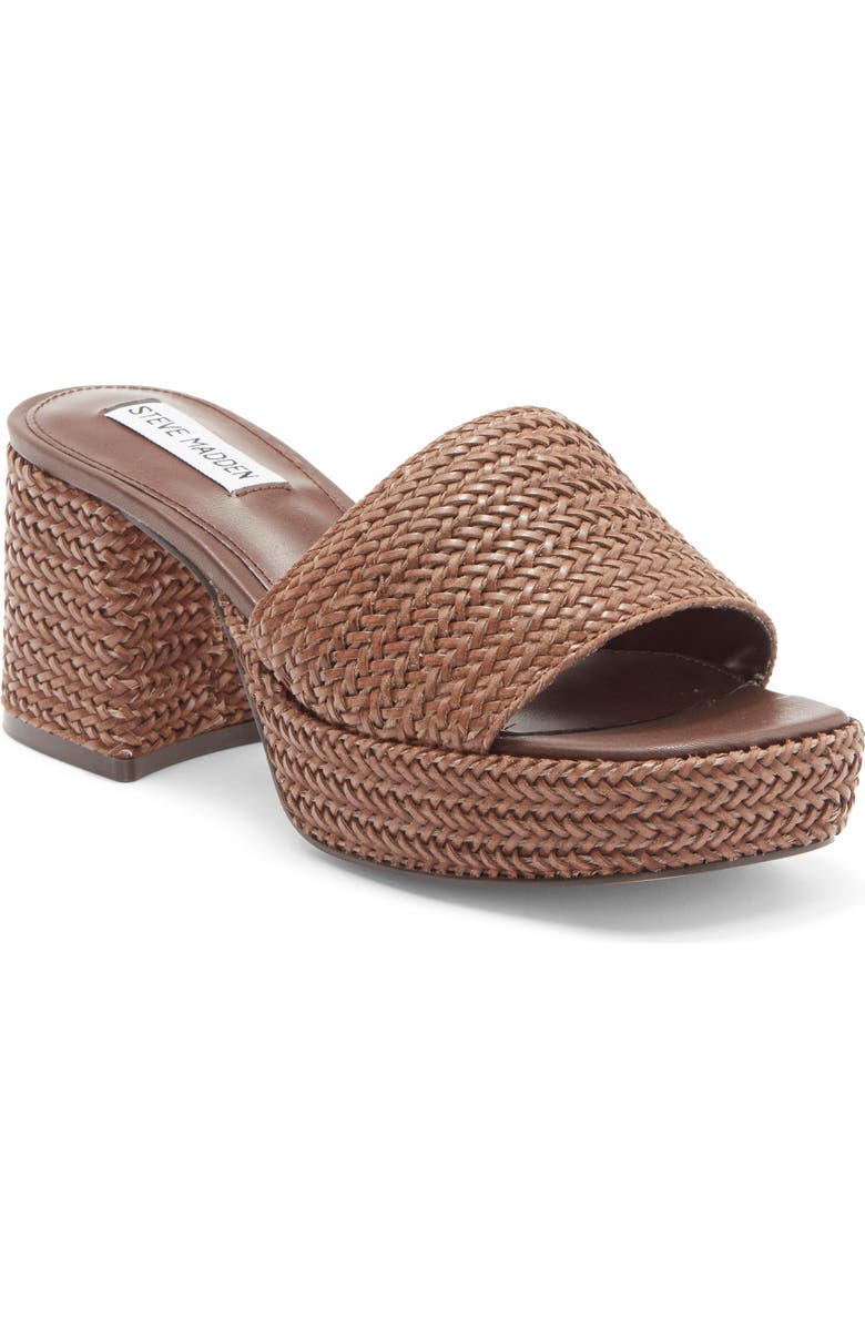 Steve Madden Troyye Platform Sandal, Main, color, Brown